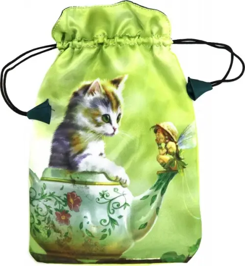 Мешочек для карт Таро. Фэнтезийные кошки.