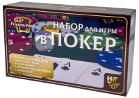 . Покерный набор Holdem Light в жестяной коробке, 300 фишек с номиналом, карты, сукно