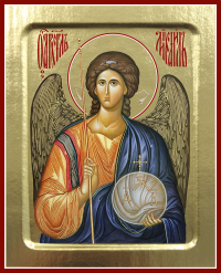 Икона Архангела Михаила (поясная) (на дереве): 125 х 160.
