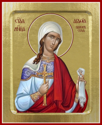 Икона Агафии Панормской, мученицы (на дереве): 125 х 160.