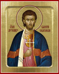 Икона Валерия Севастийского, мученика (на дереве): 125 х 160.