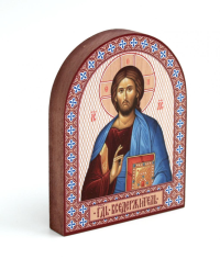 Икона аркой Спас Господь (поясной) (на дереве): 95 х 120.