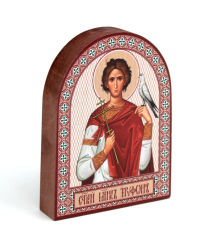 Икона аркой Трифон, мученника (на дереве): 95 х 120.