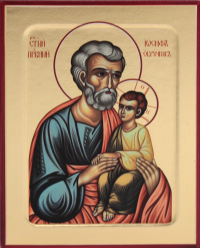 Икона Иосифа Обручника, праведного (на дереве): 125 х 160.