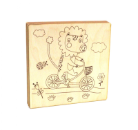 Хорошие доски для выжигания "Веселые животные": набор из 5 заготовок.