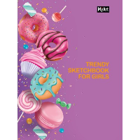 MyArt. Trendy sketchbook for girls. Пончики (64 листа).