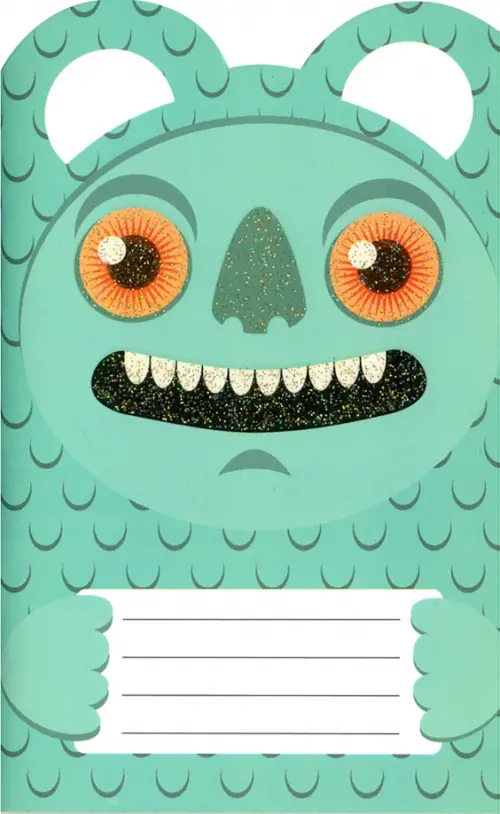 Блокнот. Бирюзовый монстрик