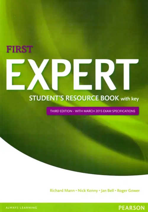 Expert. First. Student's Resource Book + Key. Bell Jan