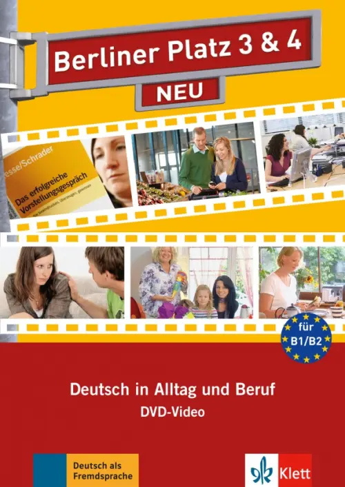 Berliner Platz 3 & 4 NEU. B1-B2. Deutsch im Alltag. DVD-Video.