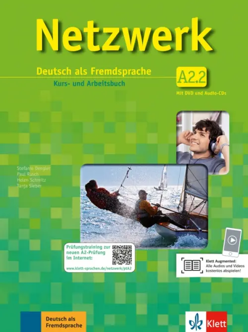Netzwerk A2.2. Kurs- und Arbeitsbuch mit DVD und 2 Audio-CDs. Dengler Stefanie