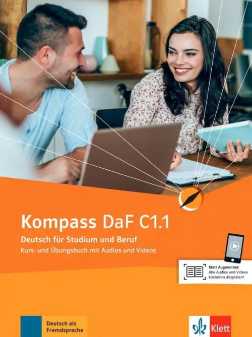 Kompass DaF C1.1, Kurs- Ubungsbuch mit Audios und Videos. Braun Birgit