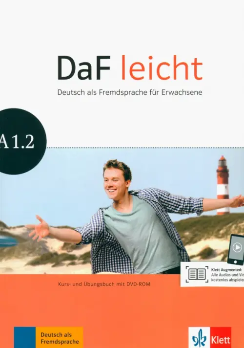 DaF leicht A1.2. Deutsch als Fremdsprache fur Erwachsene. Kurs- und Ubungsbuch mit DVD-ROM. Korner Elke