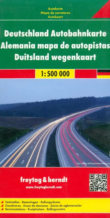 Germany motorway map. 1:500 000.