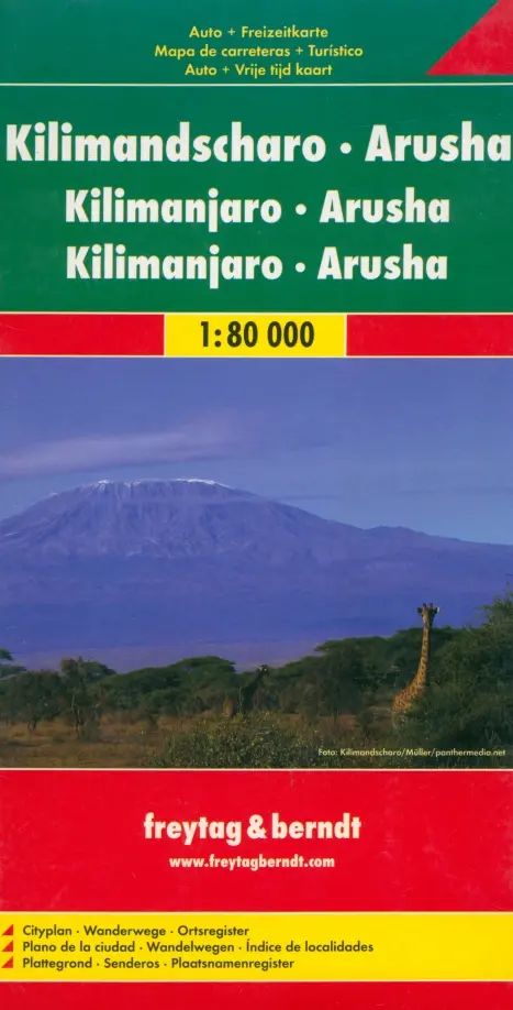 Kilimanjaro - Arusha 1:80 000.