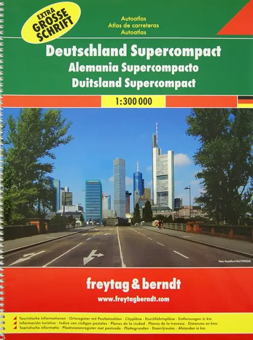 Deutschland Supercompact. Autoatlas 1:300 000.