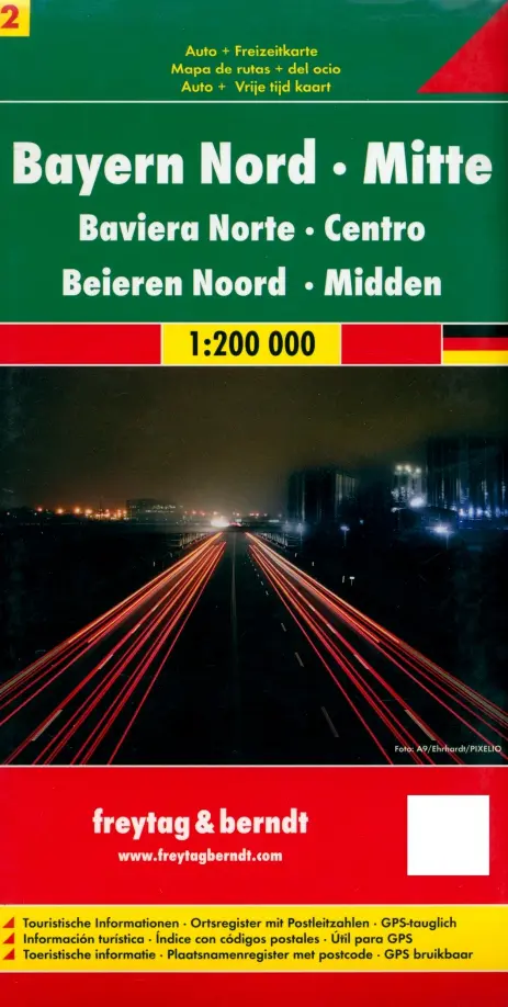 Bavaria North - Middle. 1:200 000.