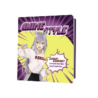 Блокнот Аниме Style (фиолетово-желтый).