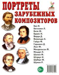 Портреты зарубежных композиторов.