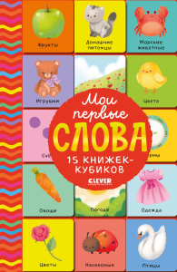 Мои первые слова. 15 книжек-кубиков. Развитие речи.