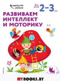 Развиваем интеллект и моторику: для детей 2–3 лет (с наклейками).