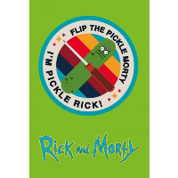 Обложка для паспорта. Рик и Морти. Огурчик Рик.