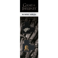 Магнитные закладки с вырубкой. Игра Престолов. Трон и Герб Старков (2 шт.). <не указано>