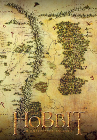 Обложка для паспорта. Хоббит. Карта Средиземья.