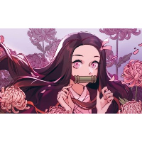 Кардхолдер охотника на демонов (по мотивам манги, в форме книжки, 215х65 мм, сиреневый).