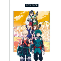 Блокнот для моих геройских записей (по мотивам манги, формат А5, 80 л., блок в точку)