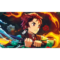 Кардхолдер охотника на демонов (по мотивам манги, в форме книжки, 215х65 мм, цветной).