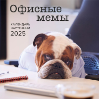 Офисные мемы. Календарь настенный на 2025 год (300х300 мм).