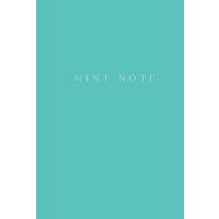 . Mint Note. Стильный блокнот с "мятными" страницами (А5, обложка на ткани с тиснением фольгой)