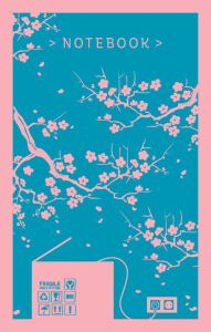 Блокнот. Ветка сакуры. Ван Гог. Машины как я.