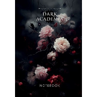 Dark Academia notebook. Цветы.