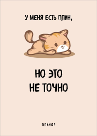 . Блокнот-планер недатированный. У меня есть план. (А4, 36 л., на скобе)