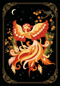 Нестерюк Д.Д.. Блокнот Жили-были. Палеха «Жар-птица» (формат А5, 144 стр., блинтовое тиснение, тонированный блок)