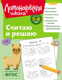 Володина Н.В.. Считаю и решаю: для детей 5-6 лет (ч/б)