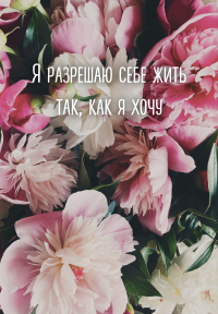 Я разрешаю себе жить так, как я хочу. Ежедневник недатированный (А5, 72 л.). <не указано>