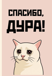 Спасибо, дура! Ежедневник недатированный (А5, 72 л.). <не указано>