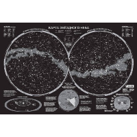 Карта звездного неба (светящаяся) A1. .