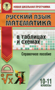 ЕГЭ. Русский язык. Математика в таблицах и схемах для подготовки к ЕГЭ. Текучева И.В., Слонимский Л.И., Слонимская И.С.