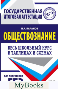 ЕГЭ. Обществознание. Весь школьный курс в таблицах и схемах для подготовки к единому государственному экзамену. Баранов П.А.