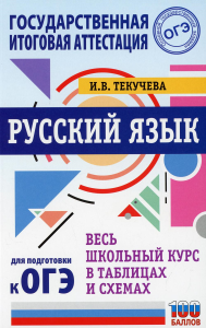 ОГЭ. Русский язык. Весь школьный курс в таблицах и схемах для подготовки к основному государственному экзамену. Текучева И.В.