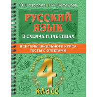 Русский язык в схемах и таблицах. Все темы школьного курса 4 класса с тестами.. Узорова О.В.