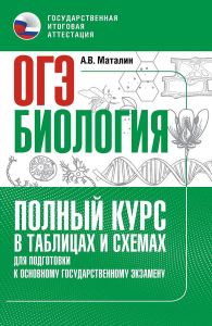 ОГЭ. Биология. Полный курс в таблицах и схемах для подготовки к ОГЭ. Маталин А.В.