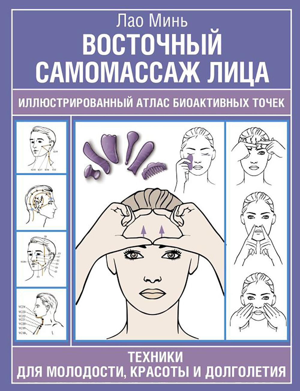 Восточный самомассаж лица. Иллюстрированный атлас биоактивных точек. Техники для молодости, красоты и долголетия. Минь Лао