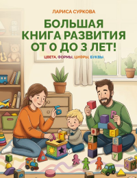 Большая книга развития от 0 до 3 лет! Цвета, формы, цифры, буквы. Суркова Л.М.