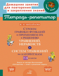 Строим графики функций и применяем их к решению, уравнений, неравенств и система уравнений по алгоритмам. 7-9 кл. Михайлова Ж.Н.