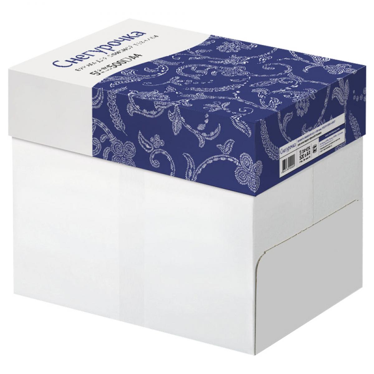 Белая офисная бумага С Снегурочка (A4. 80г. 210*297мм. 500л/пч) (комплект из 5-ти пачек).