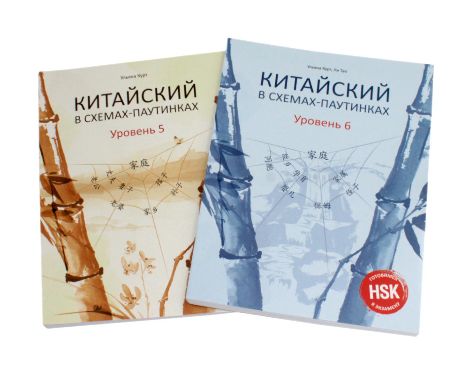 Китайский в схемах-паутинках. Уровень 5-6 (комплект из 2-х книг). Ли Тао, Курт У.Ю.